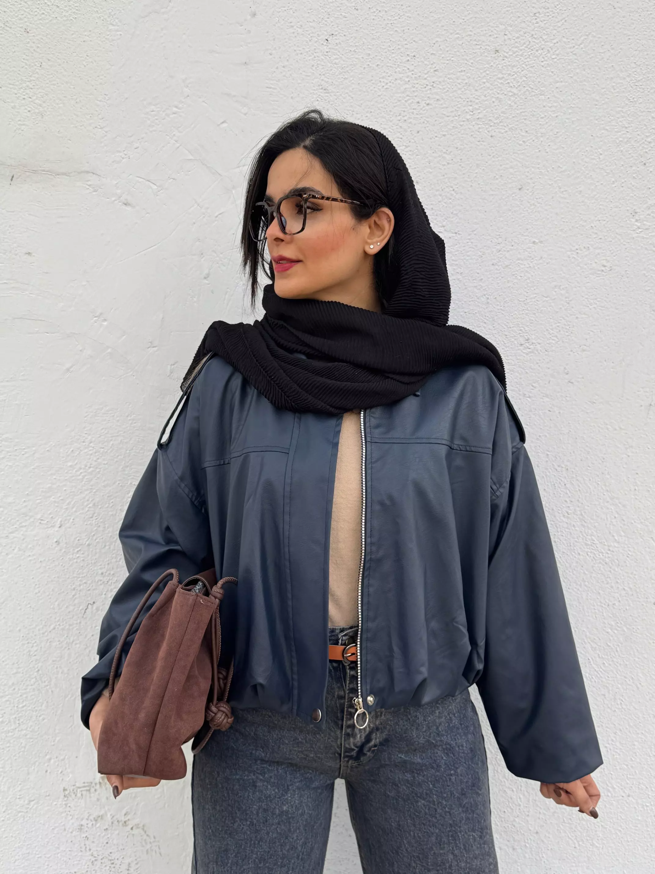 کاپشن چرم آستردار شکیرا